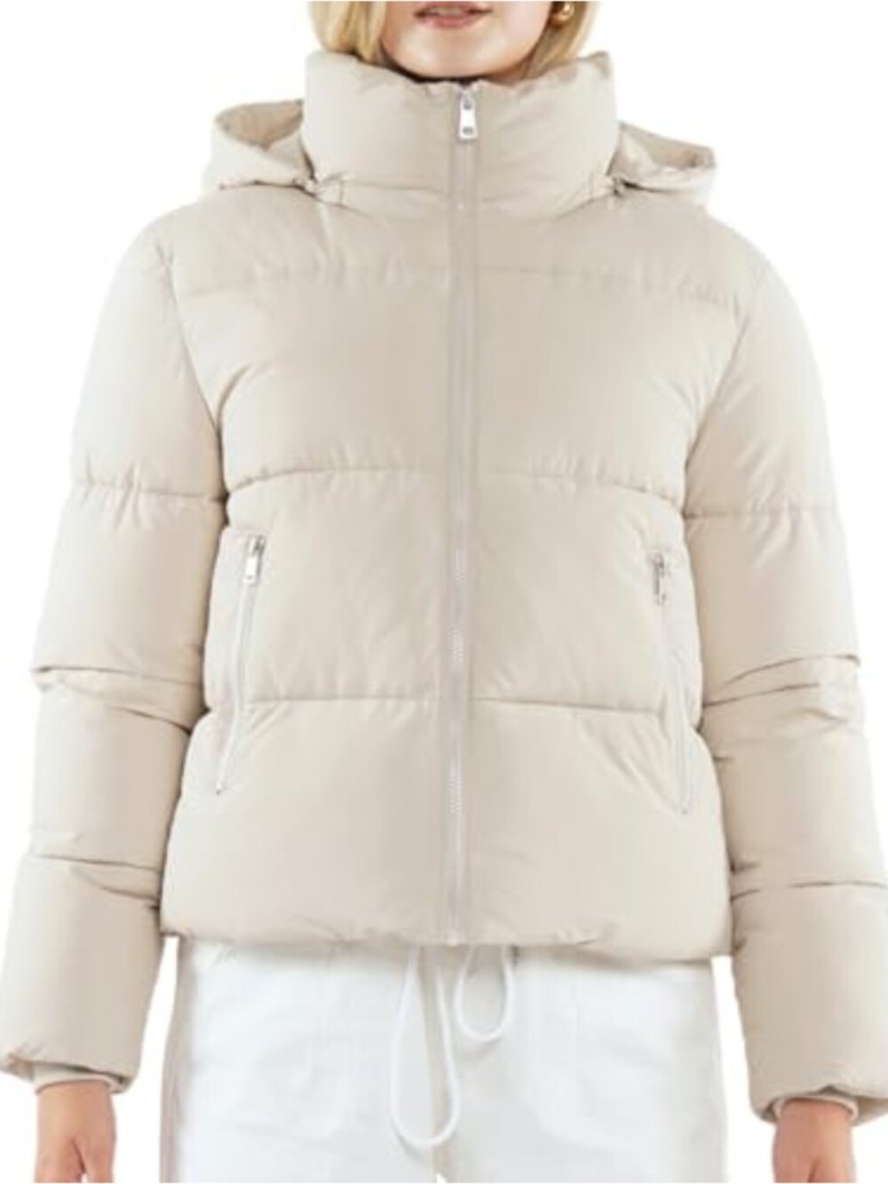 Women's Short Puffer Jacket Lightweight Insulated Winter Coat